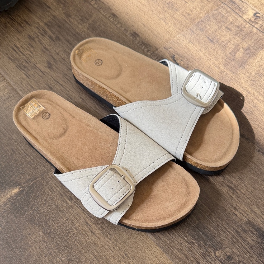 Buckle Slide Sandals